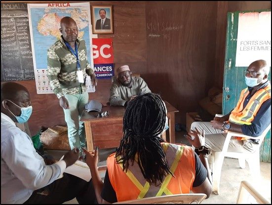 Meeting with local authorities and community representatives.