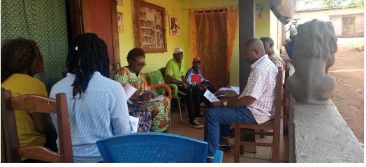 Socio-economic survey with households affected by a project.